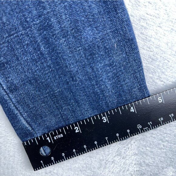 Eddie Bauer Women's Blazer Style Denim Jacket Size X Large Single Breasted Blue - Picture 10 of 12